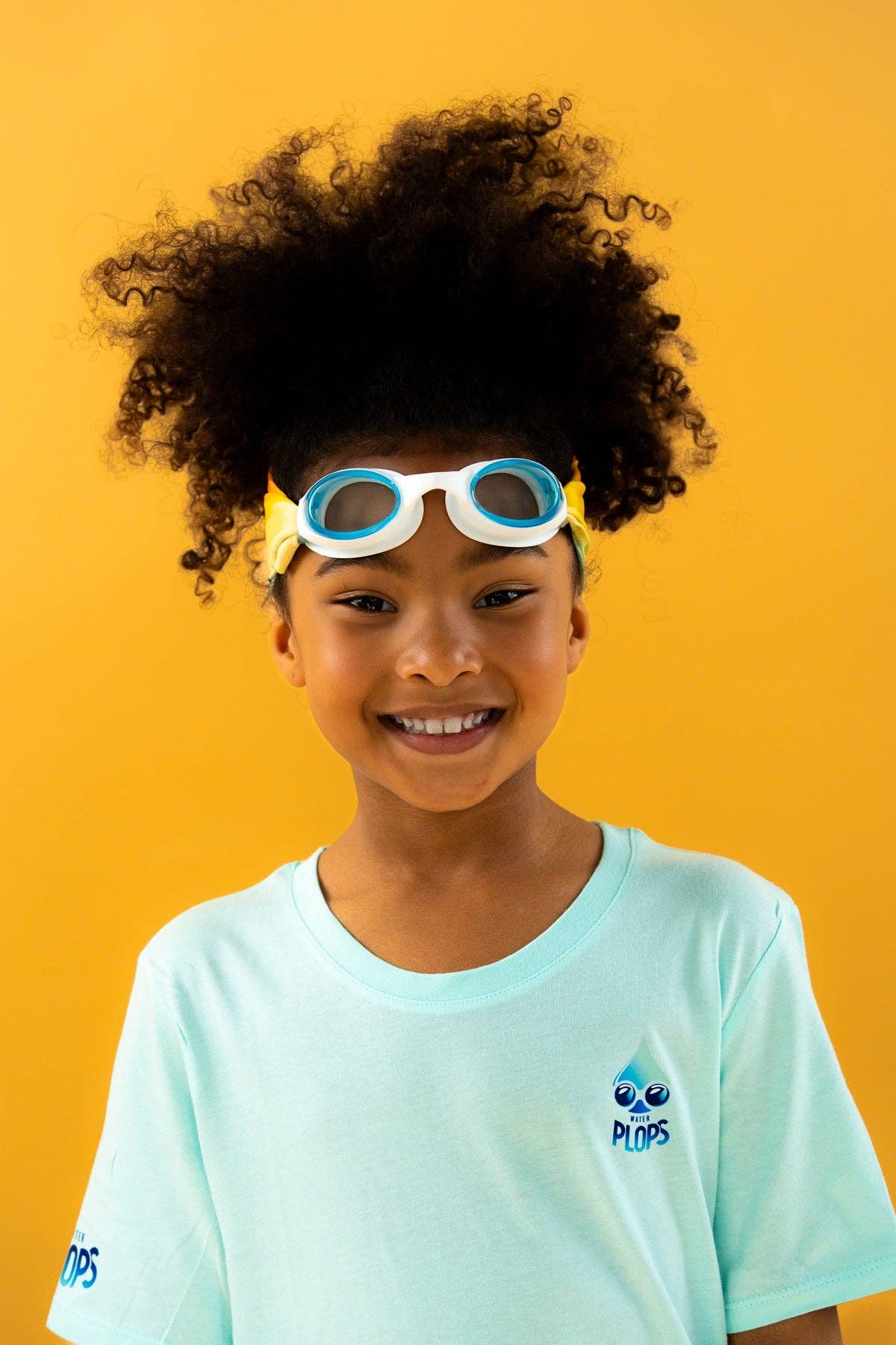 lunettes de piscine enfant Morning bliss Waterplops avec bandeau stretch