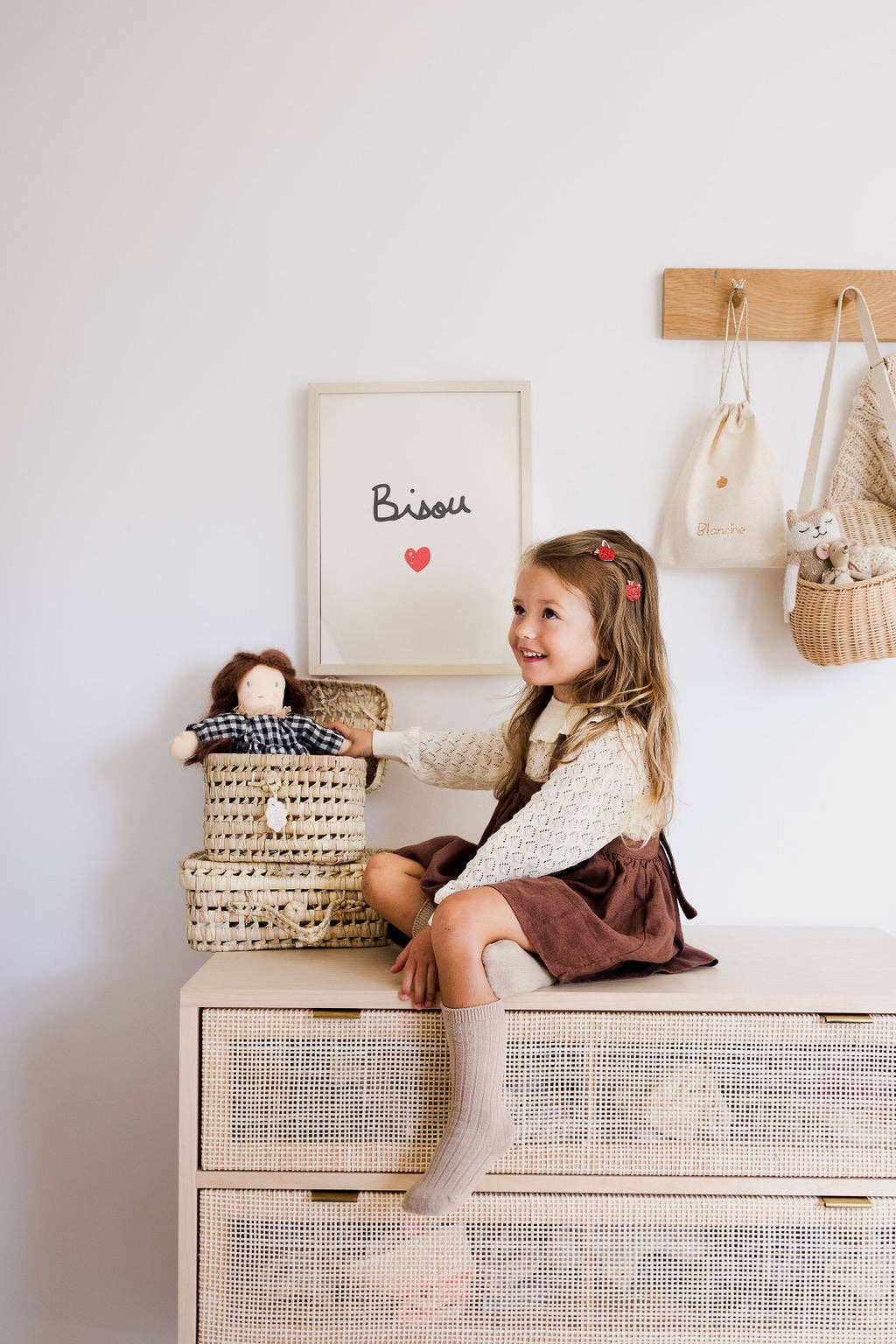 Barrettes pomme (paire)