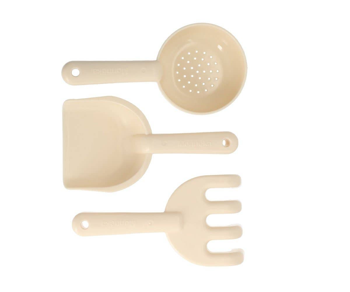 Set de Jouets de Plage Seau Glitter Monnëka avec seau pailleté, pelle et accessoires de sable pour enfants dès 6 mois.