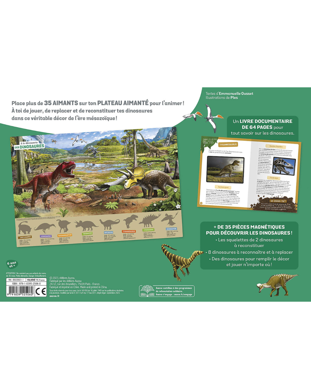 Coffret "A la découverte des dinosaures"- AUZOU
