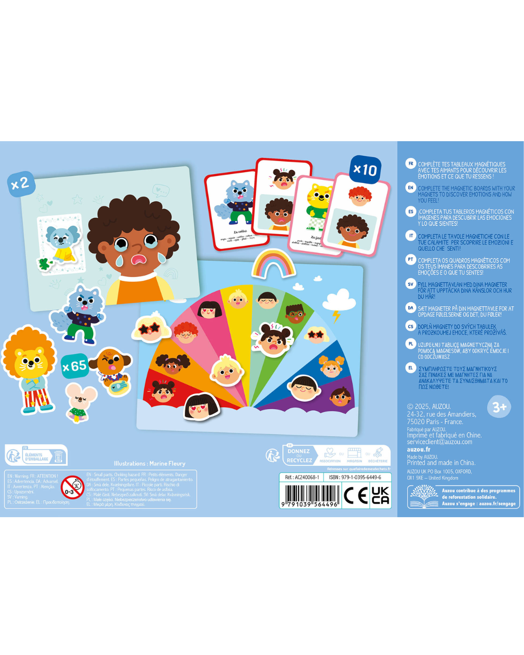 Mon petit coffret aimanté "Mes émotions" - AUZOU