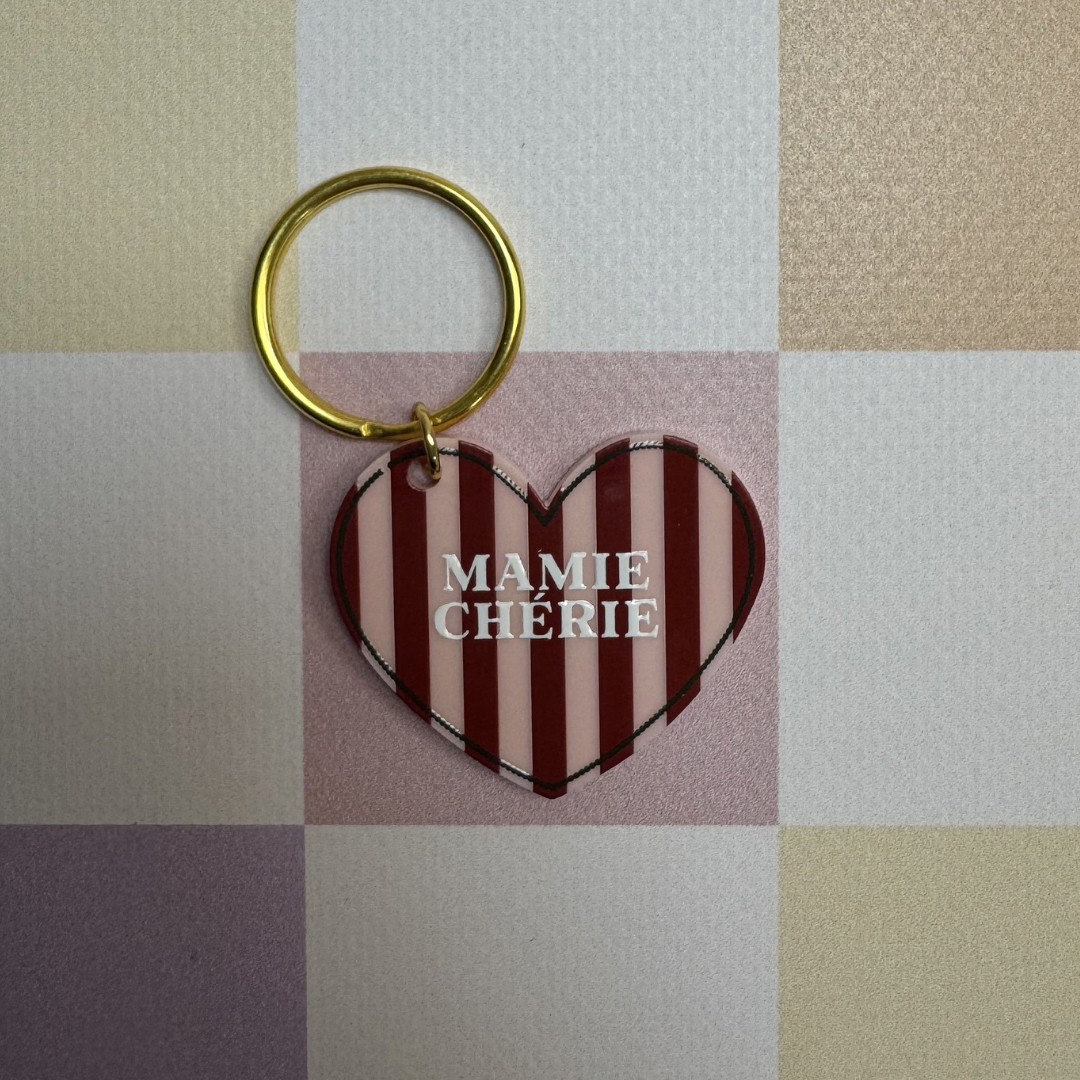 Porte-clé cœur Adèle - Les Mignonneries