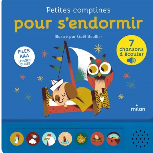 Livre sonore "Petites comptines pour s'endormir"