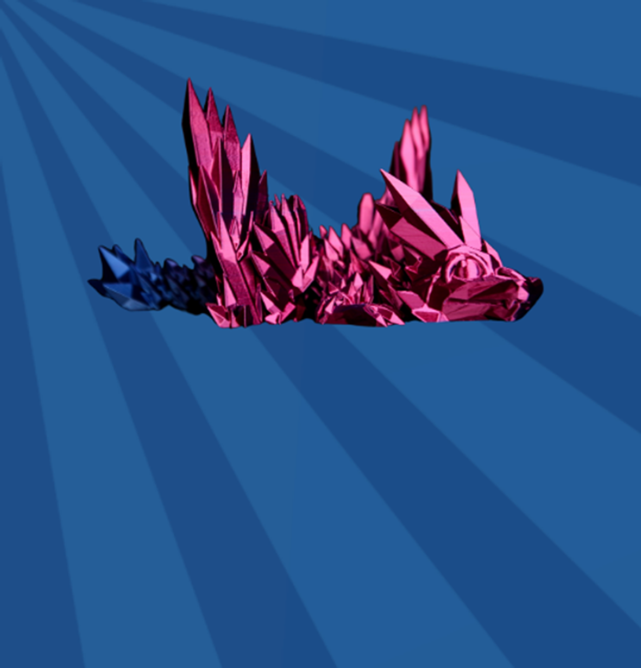Dragon Crystal avec ailes articulé - Anima 3D