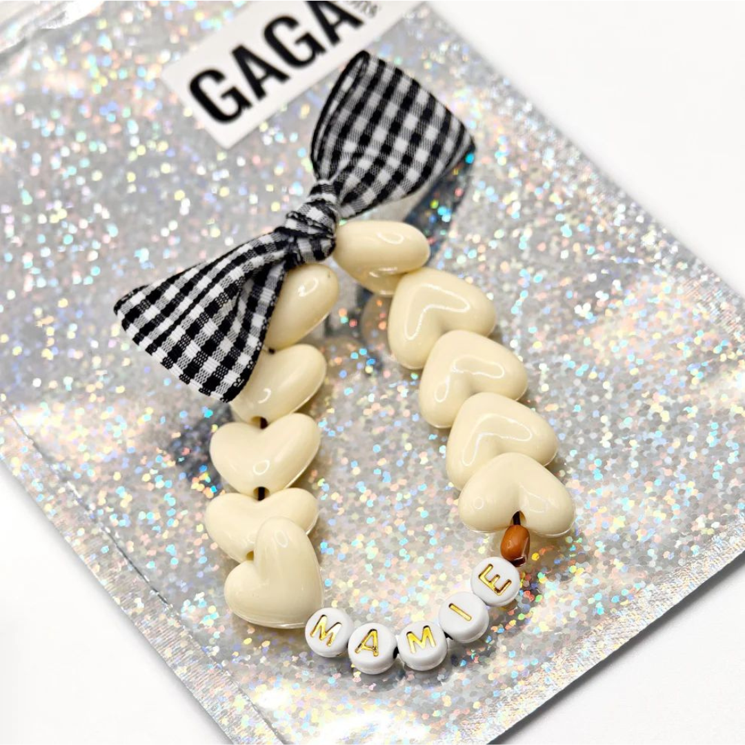 Bracelet GAGA crème Vichy "Mamie"