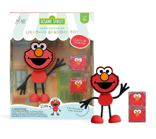 Personnage Elmo avec cube lumineux - GLO PALS