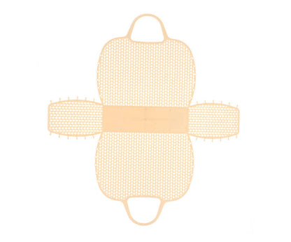 Panier Rétro Vintage Sunny Monnëka en plastique recyclable avec filet intégré, idéal pour la plage, la piscine et les sorties estivales.