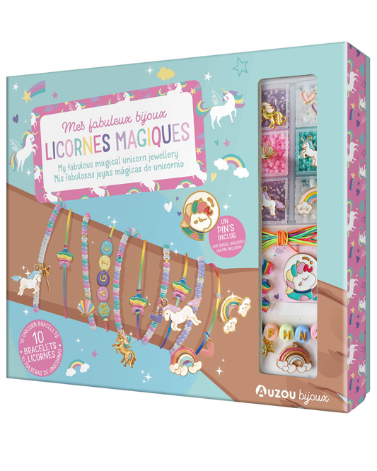 Ma boîte à Bijoux "Mes fabuleux bijoux Licornes magiques" - AUZOU