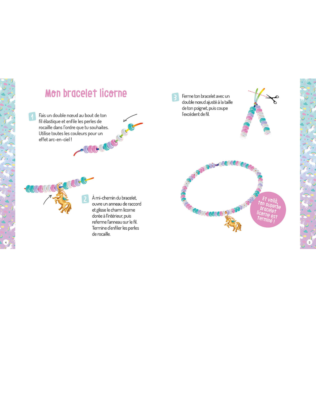 Ma boîte à Bijoux "Mes fabuleux bijoux Licornes magiques" - AUZOU