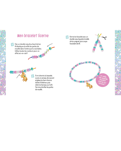 Ma boîte à Bijoux "Mes fabuleux bijoux Licornes magiques" - AUZOU