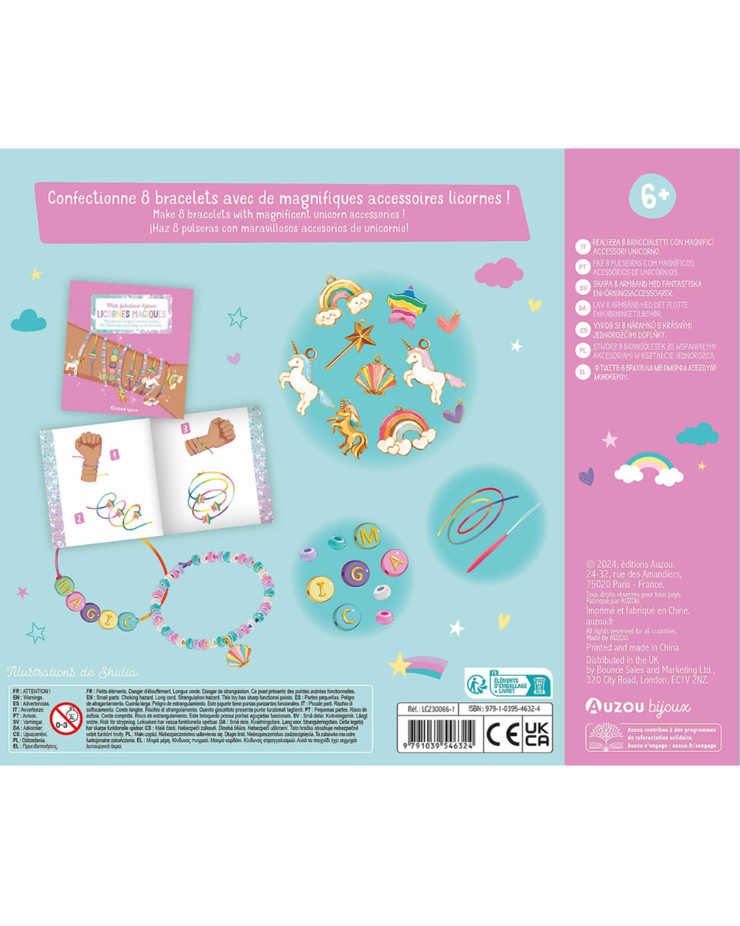 Ma boîte à Bijoux "Mes fabuleux bijoux Licornes magiques" - AUZOU