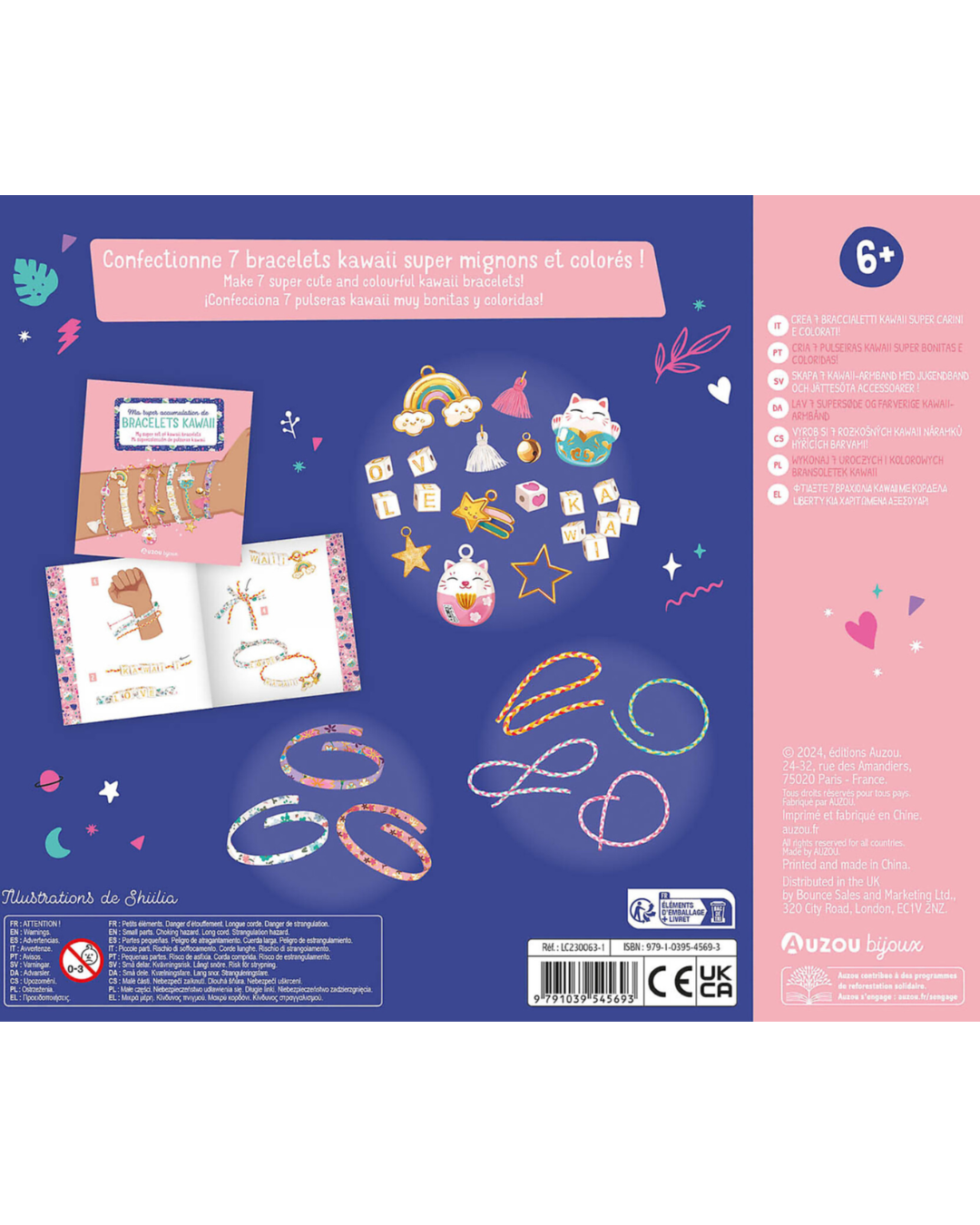 Ma boîte à Bijoux "Mes bracelets Kawaï" - AUZOU