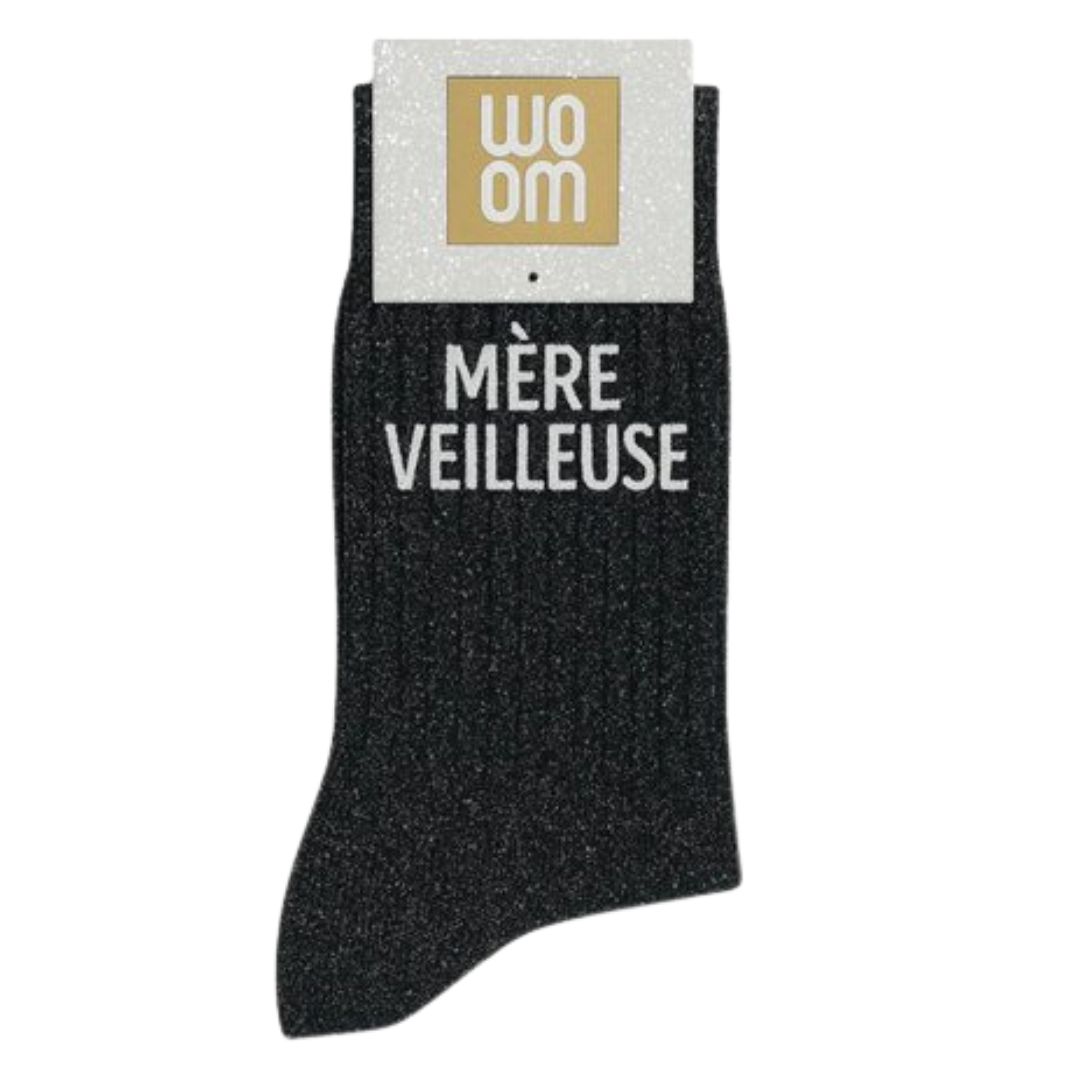 chaussettes message positif, chaussettes à paillettes, chaussettes originales femme, cadeau petit prix original, cadeau fête des mamies, cadeau mamie, cadeau fête des grand-mères, cadeau fête des mère, cadeau femme