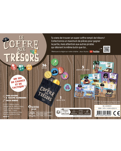 P'tit jeu "Le coffre aux trésors" - AUZOU