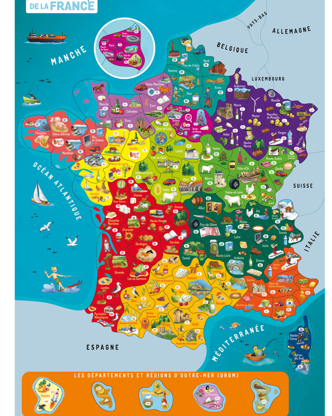 Coffret "A la découverte de la France"- AUZOU