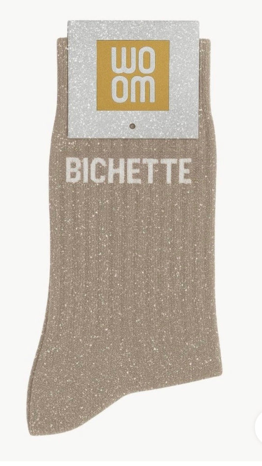 Chaussette à paillettes "Bichette"