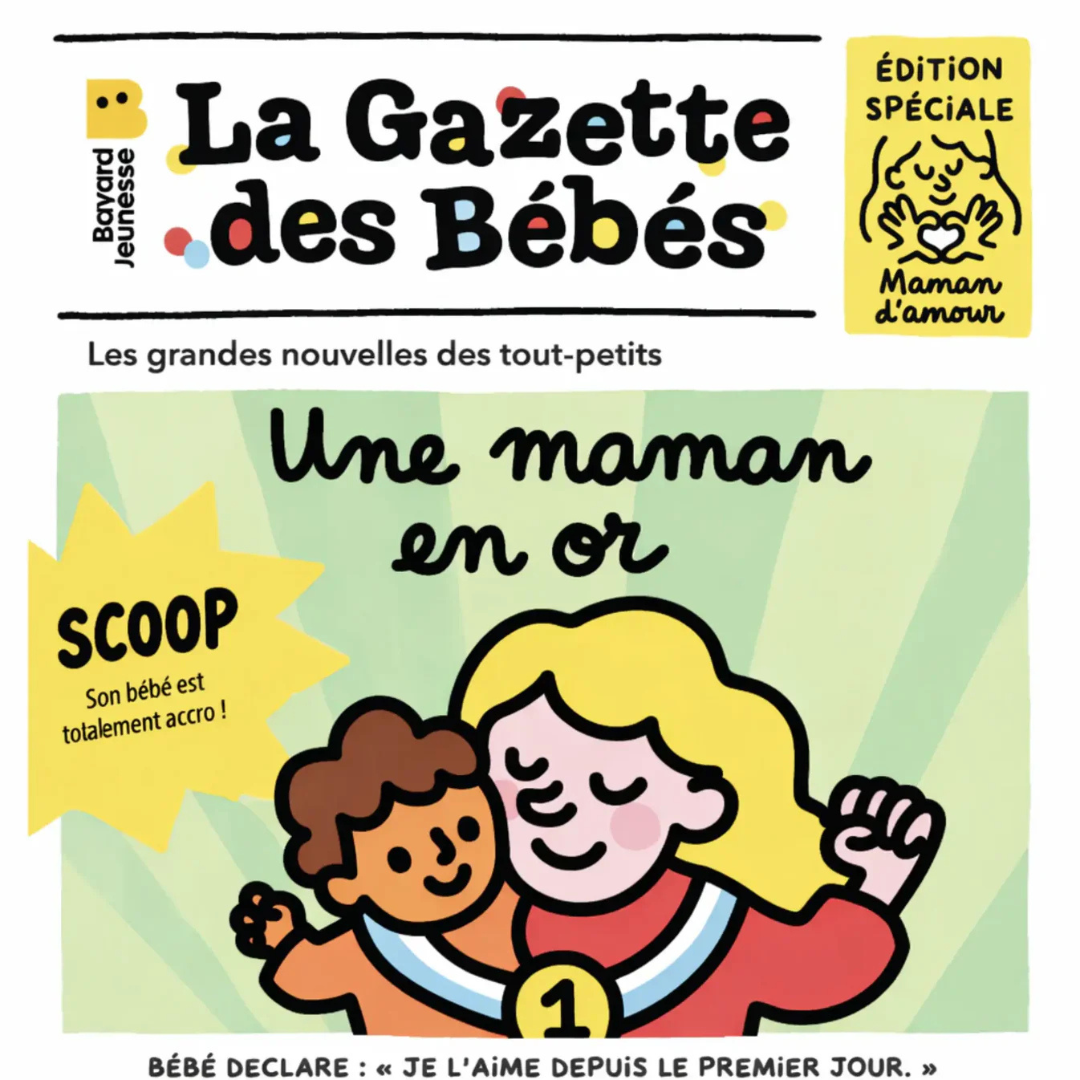 Gazette des bébés maman en or, livre en tissus sensorielle bébé, cadeau bébé