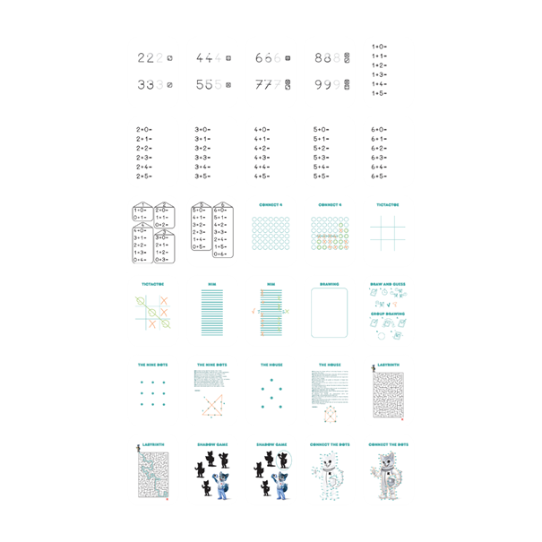 Refill KIDYDRAW-MINI - Cartes thèmes "Jeux et Education"