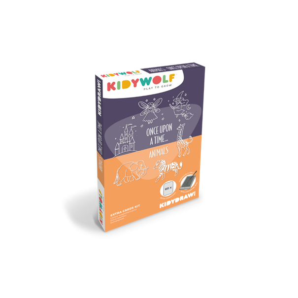 Refill KIDYDRAW-MINI - Cartes thèmes "Il était une fois et Animaux"