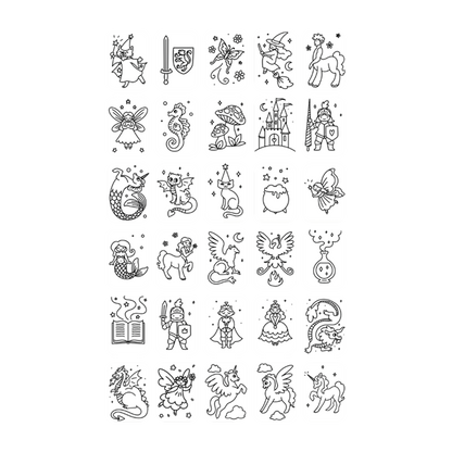 Refill KIDYDRAW-MINI - Cartes thèmes "Il était une fois et Animaux"