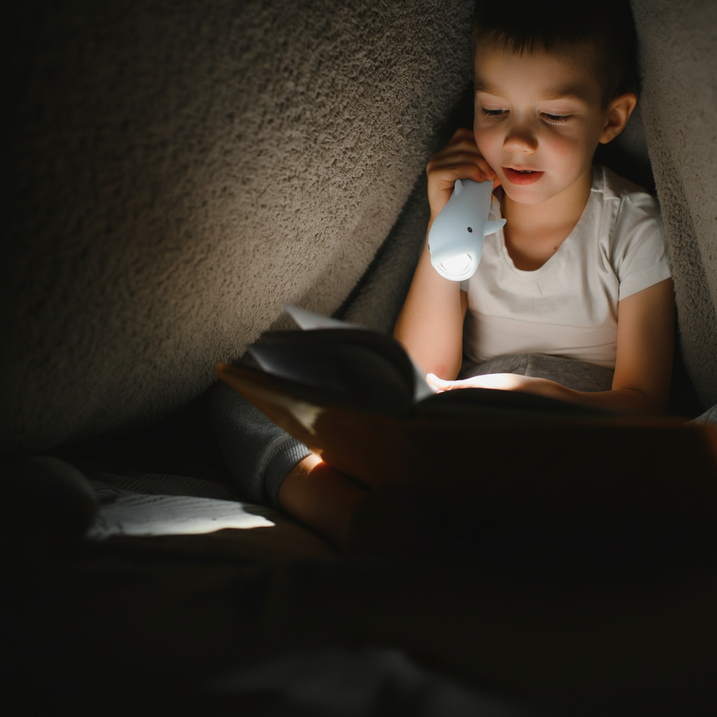 Lampe torche/Liseuse en silicone - Little L