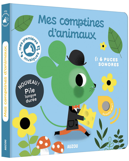 Livre mes premières sonores "Mes comptines d'animaux" - AUZOU