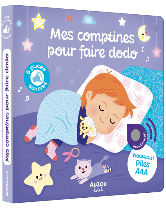 Livres mes premières sonores "Mes comptines pour faire dodo" - AUZOU