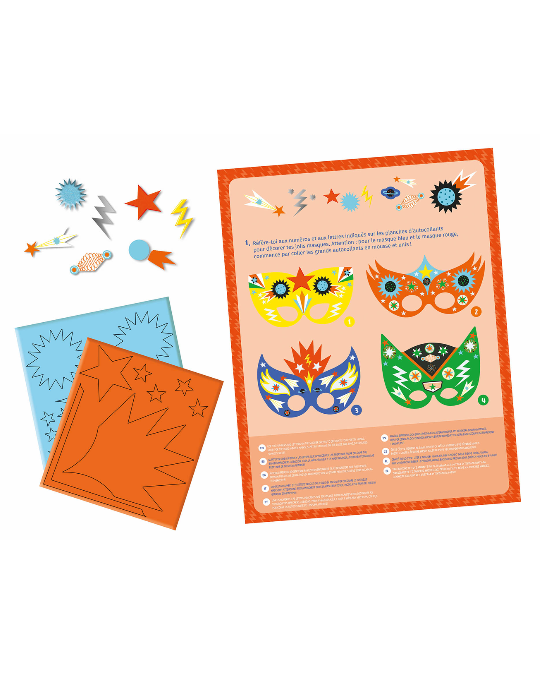 Ma pochette d'artiste "Masques à décorer Le gang des Super-héros" - AUZOU