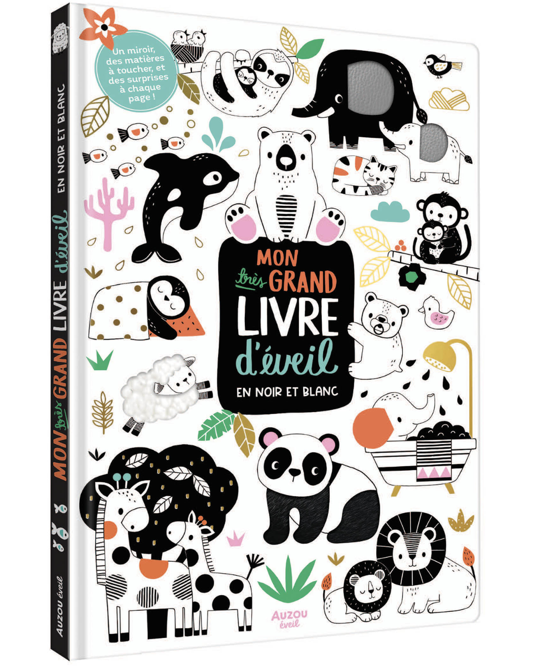 Livre Grand imagier pour bébé en noir et blanc