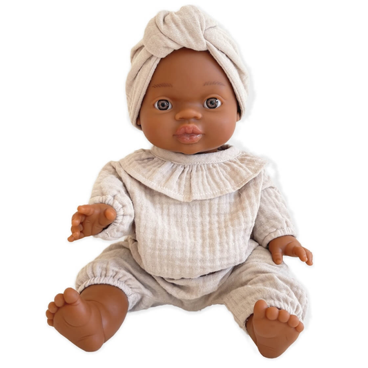 poupée fille africaine, cadeau dès 3 ans