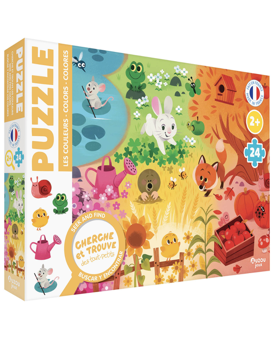Puzzles cherche et trouve "Les couleurs" - AUZOU
