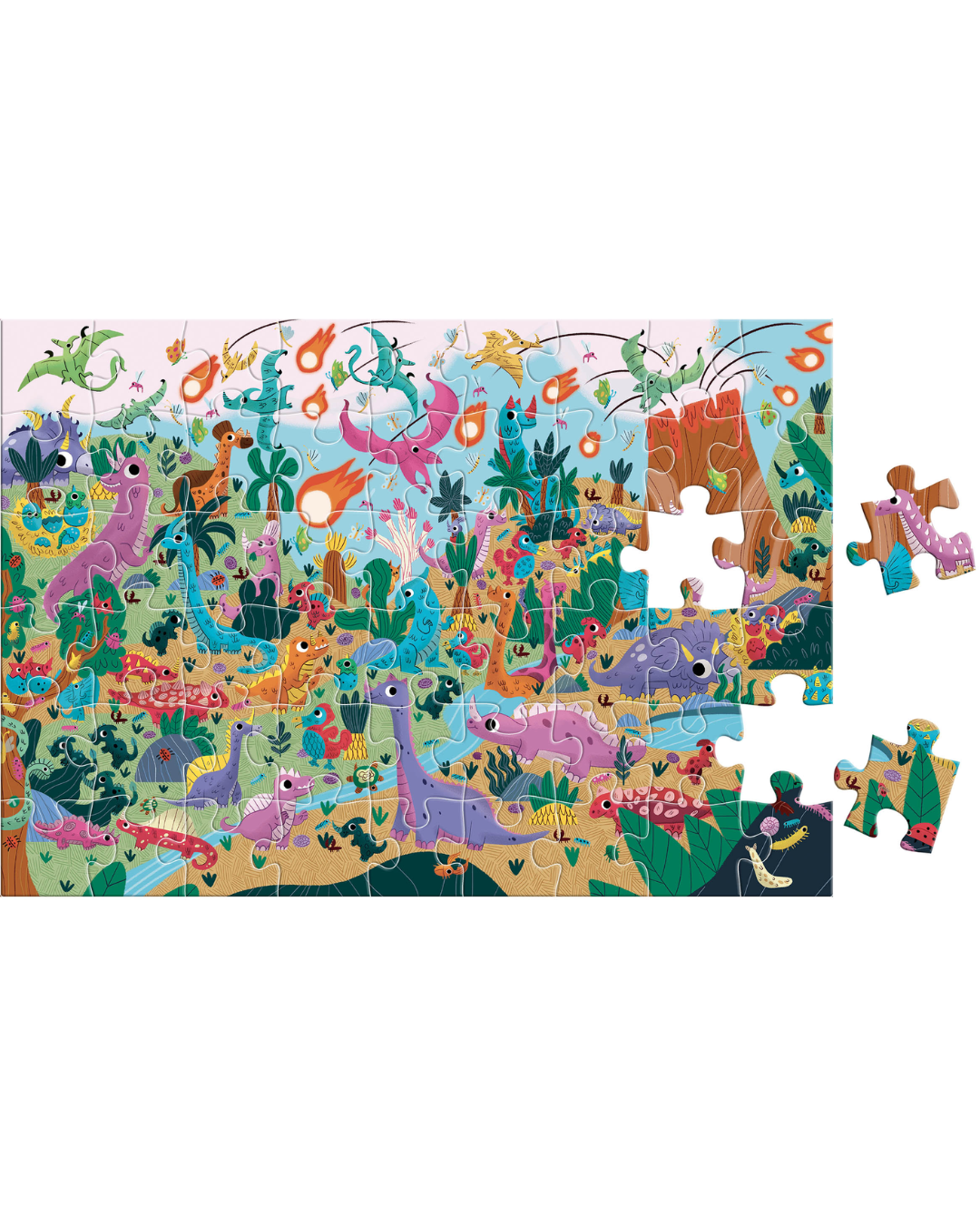 Puzzles cherche et trouve "Dinosaures" - AUZOU