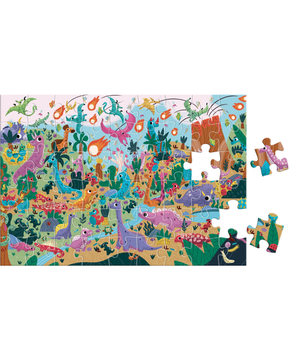 Puzzles cherche et trouve "Dinosaures" - AUZOU
