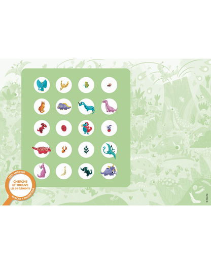 Puzzles cherche et trouve "Dinosaures" - AUZOU