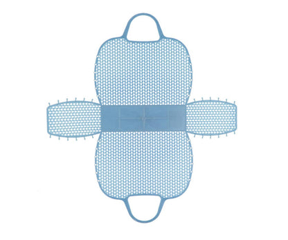 Panier Rétro Vintage Breeze Monnëka en plastique recyclable avec filet intégré, idéal pour la plage, la piscine et les sorties estivales.