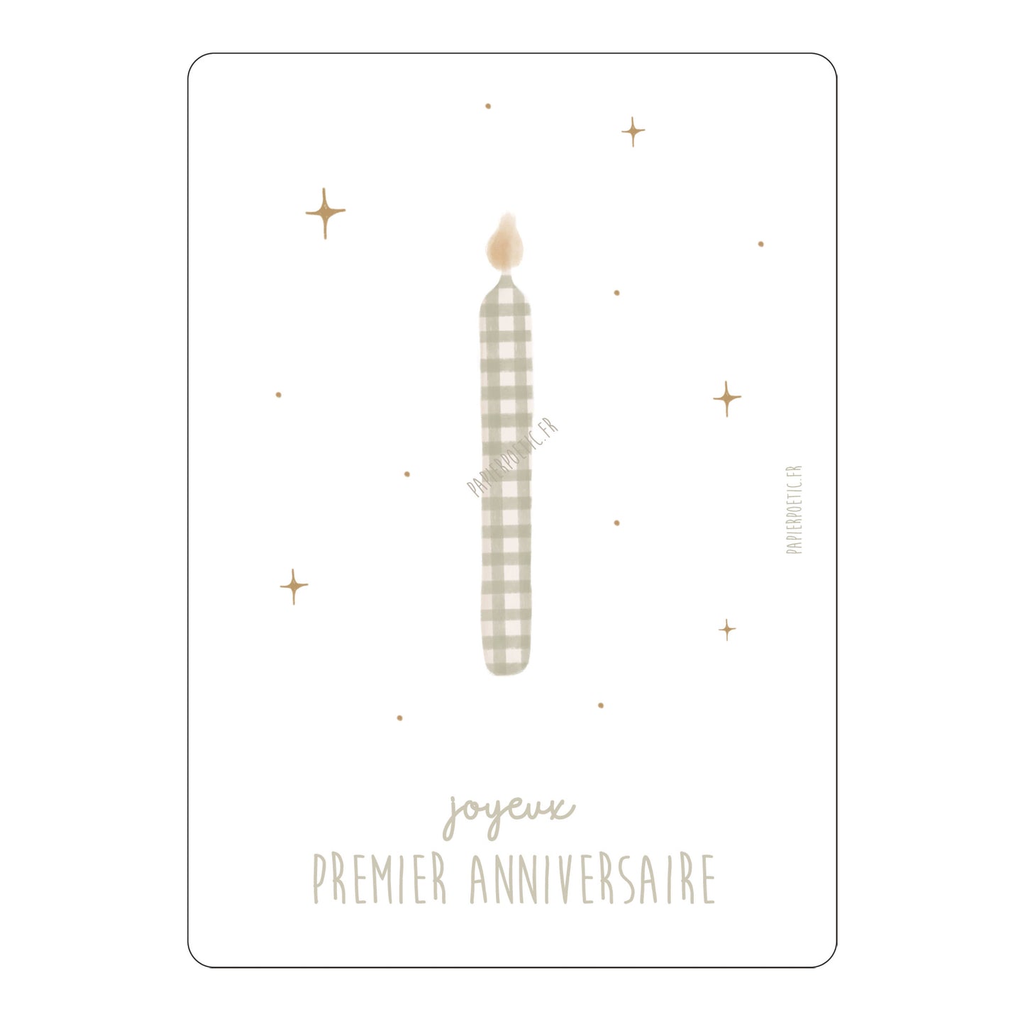 Carte Postale / Card "Joyeux Premier Anniversaire"