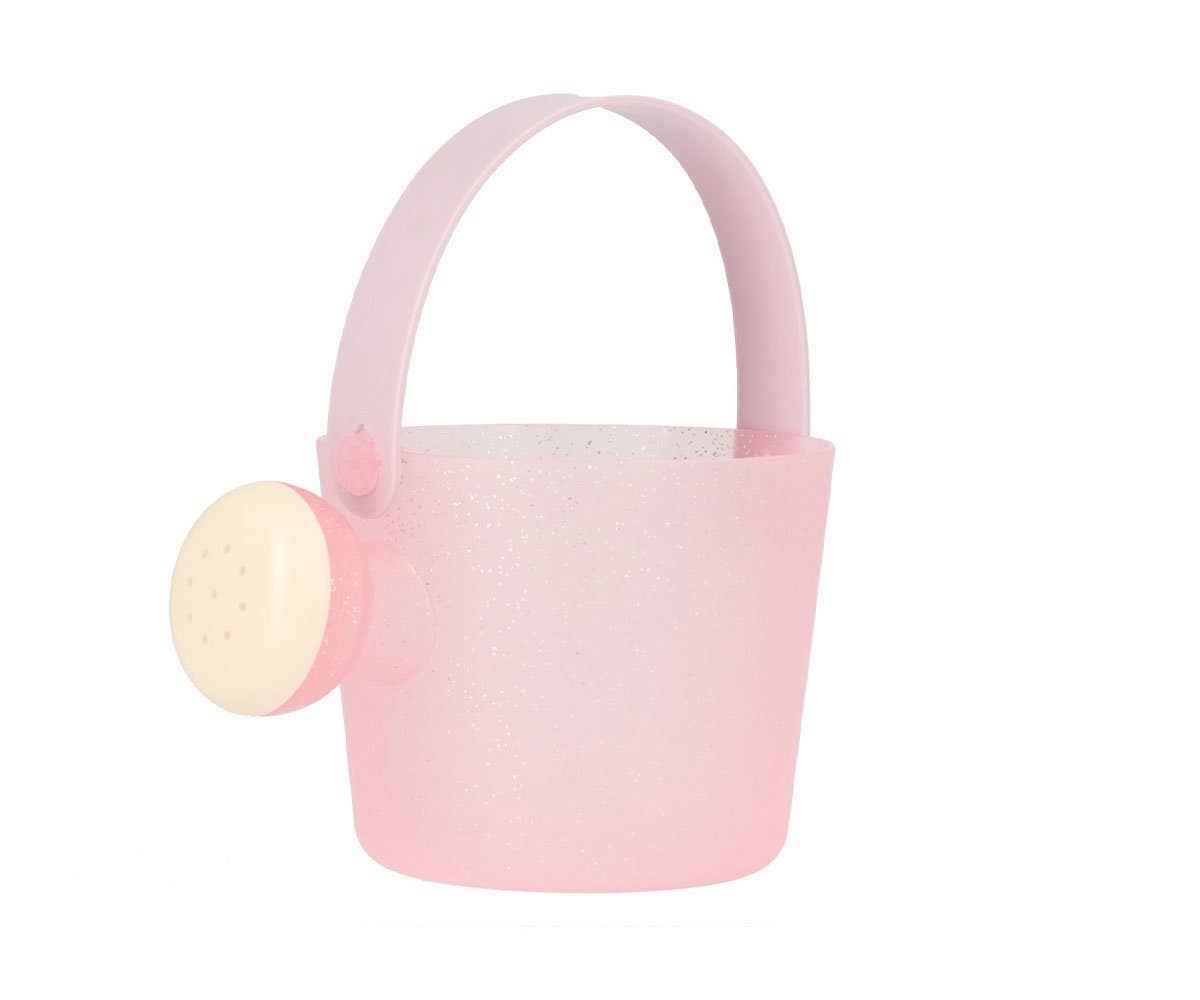 Set de Jouets de Plage Seau Glitter Monnëka avec seau pailleté, pelle et accessoires de sable pour enfants dès 6 mois.