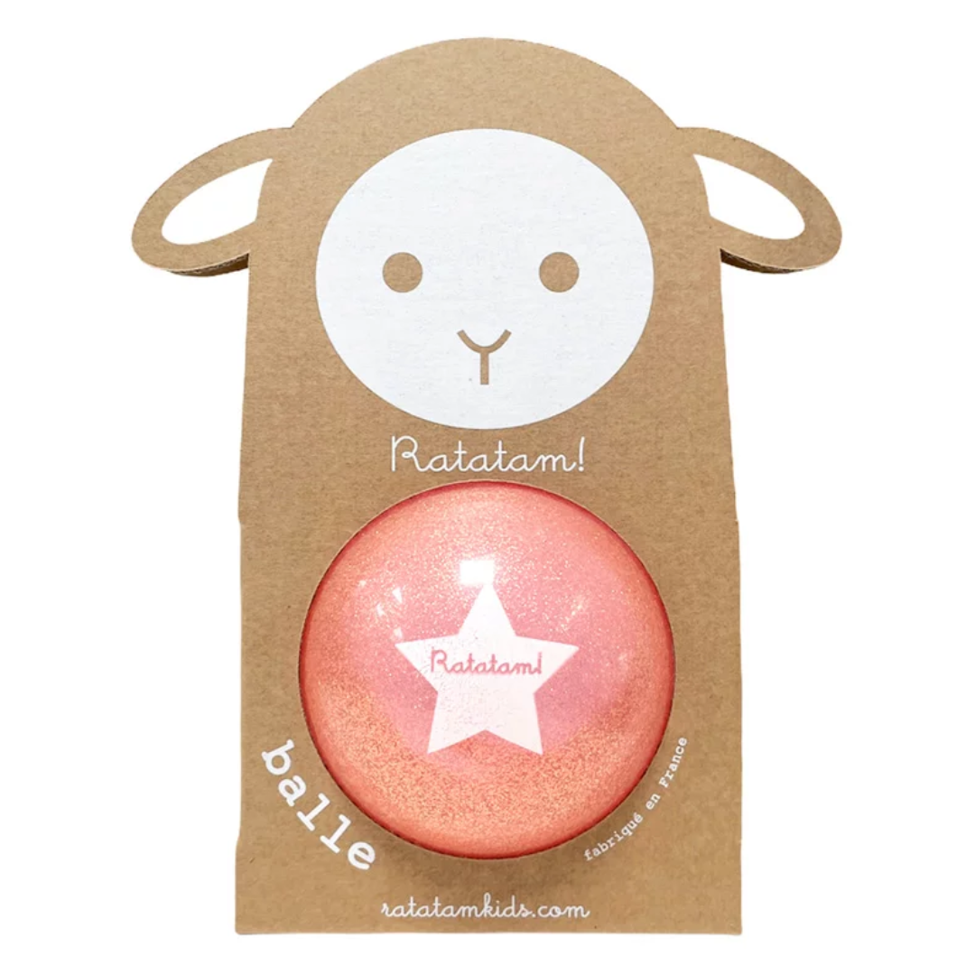 Ballon pailleté summer rose 10cm - RATATAM