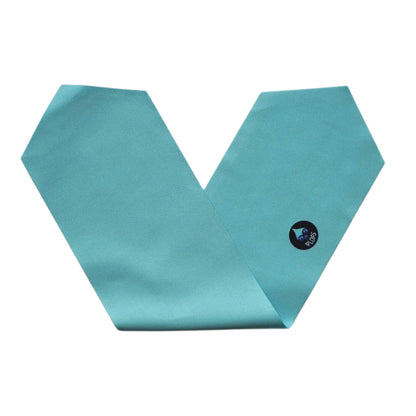 lunettes de piscine enfant uni turquoise Waterplops avec bandeau stretch