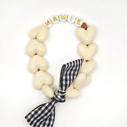 Bracelet GAGA crème Vichy "Mamie"