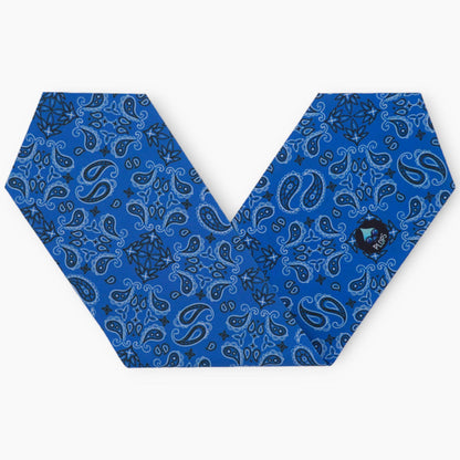 lunettes de piscine enfant bandana bleu Waterplops avec bandeau stretch