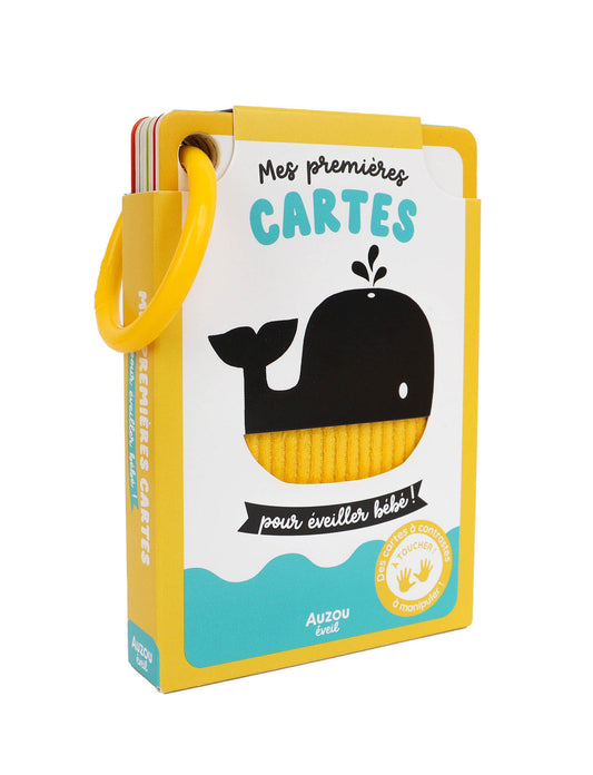 cartes d'éveils pour bébé à contraste, cartes noir et blanc bébé, détachable