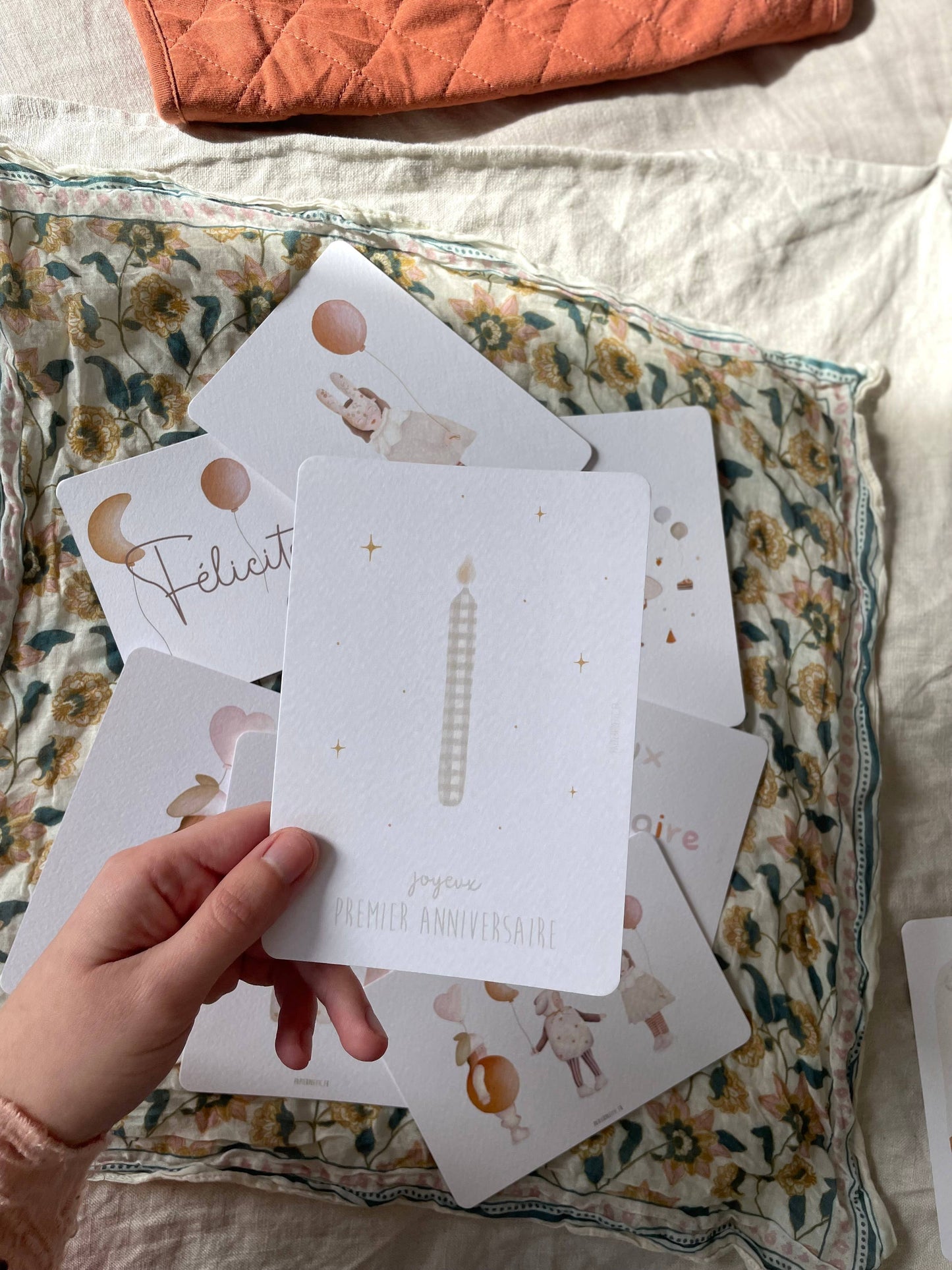 Carte Postale / Card "Joyeux Premier Anniversaire"