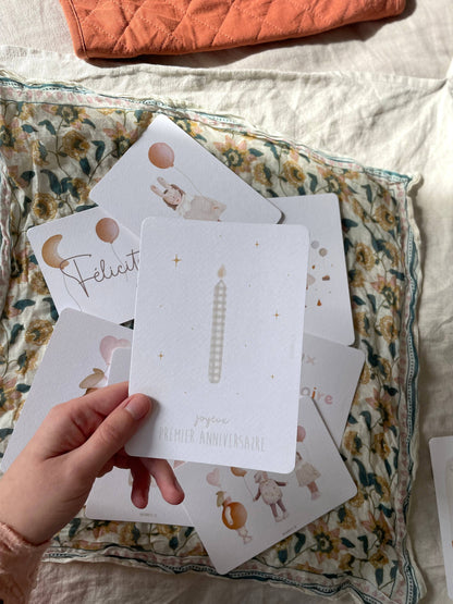 Carte Postale / Card "Joyeux Premier Anniversaire"
