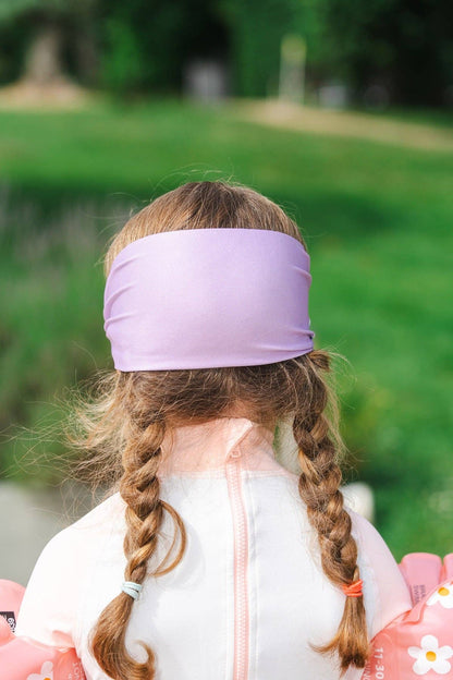 lunettes de piscine babyplops uni violet 2-6 ans Waterplops avec bandeau stretch