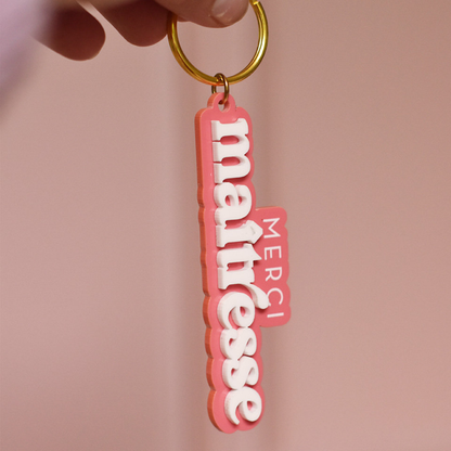 porte-clés Merci Maîtresse cadeau de fin d'année scolaire