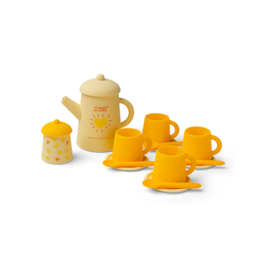 service à thé yellow Swim Essentials en silicone pour enfant